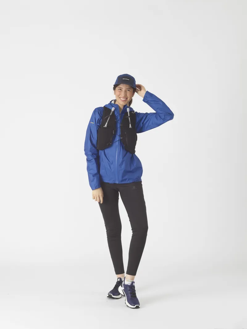 Salomon Bonatti Waterproof Women's Running Jacket in Nautical Blue-10